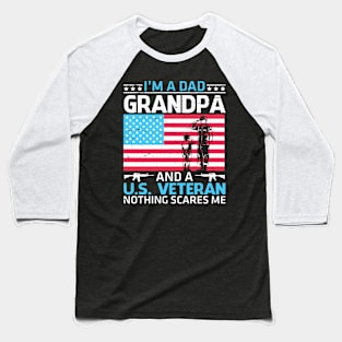 Happy Veteran Memorial Day Grandpa Baseball T-Shirt